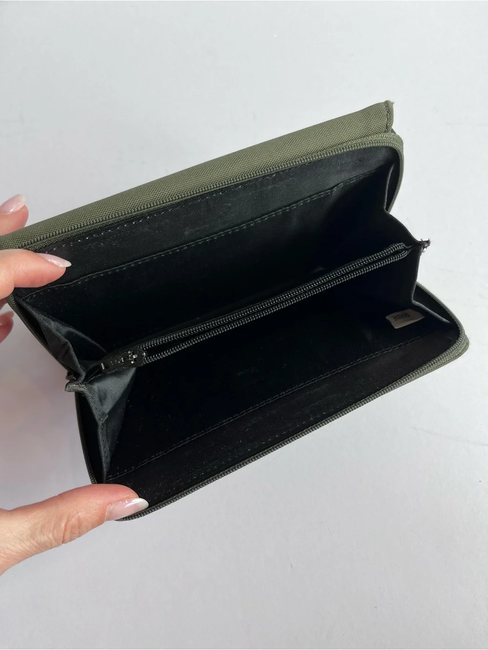 kate spade Olive Green and Burgundy Wallet